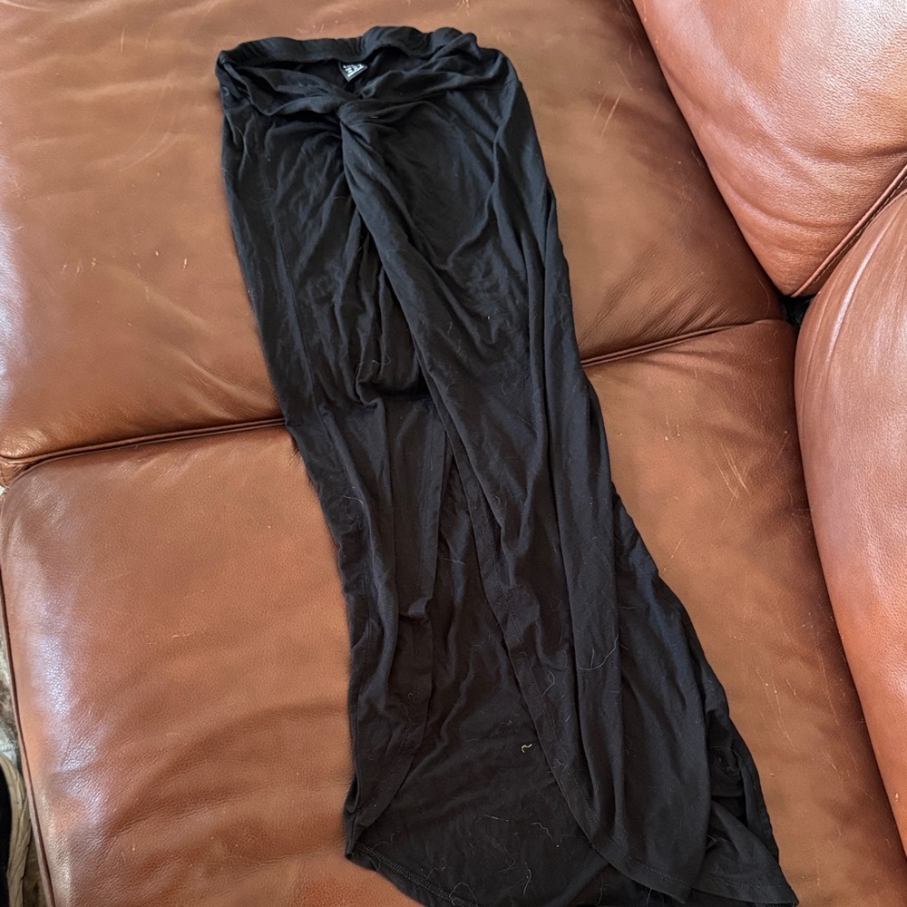 SHEIN black Maxi Skirt with slit